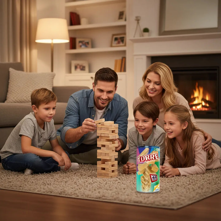 Juego De Mesa Diversión Torre De Madera Familia