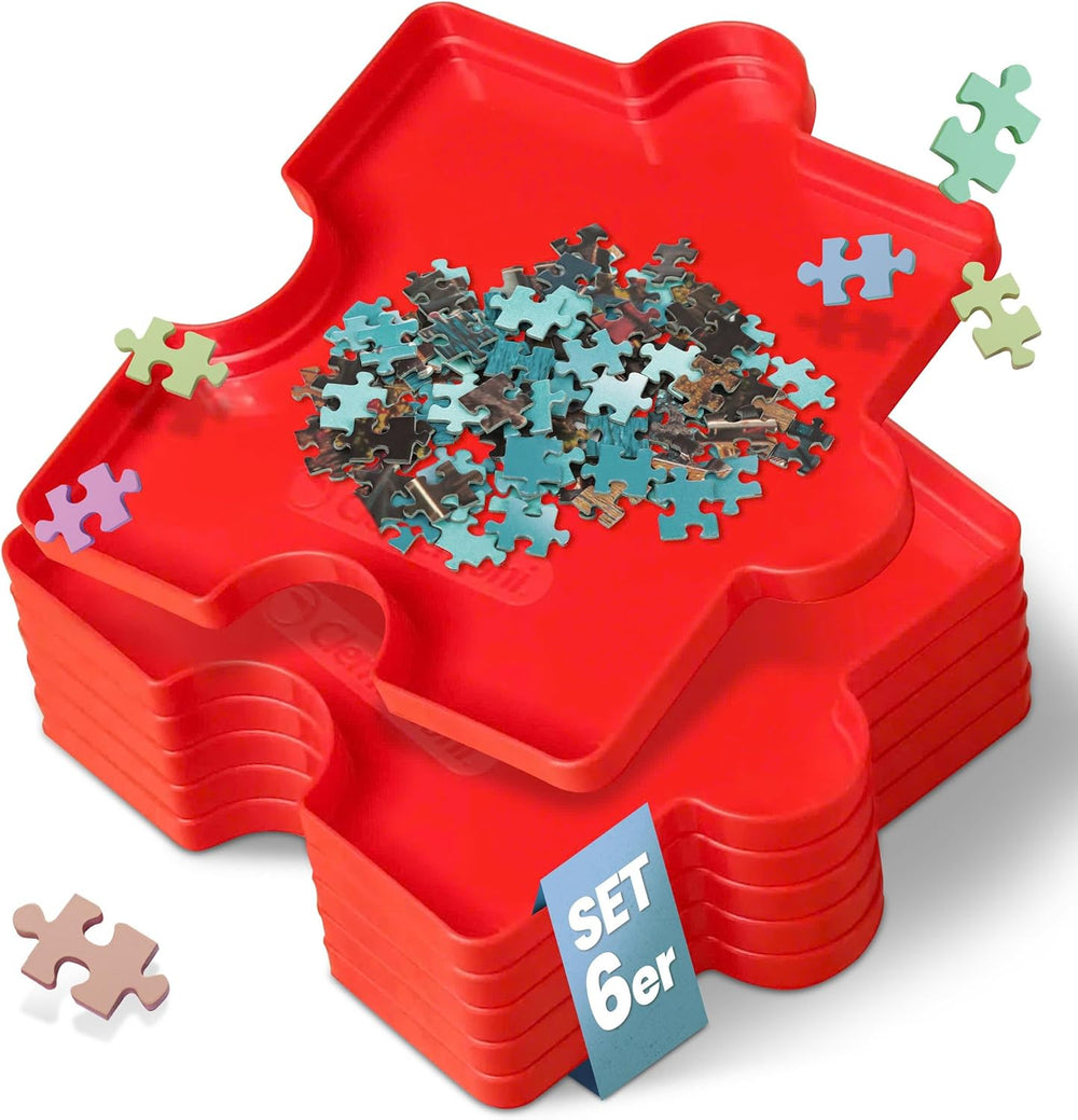 Set Organizador De Piezas Rompecabezas