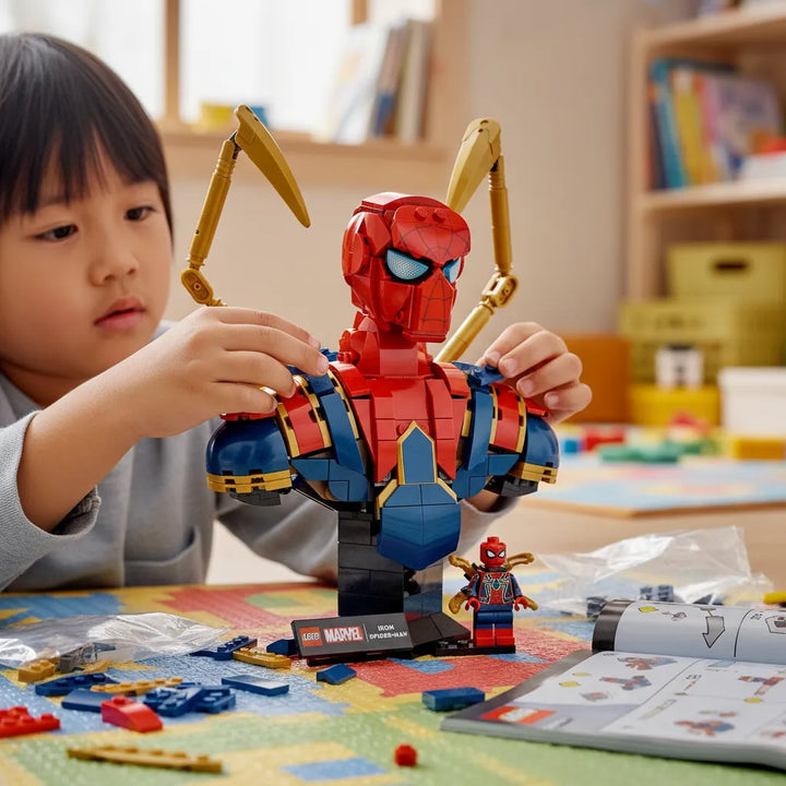 Juego De Construcción Iron Spiderman 379 Piezas Para Niños