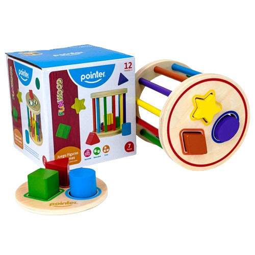 Juego Didáctico Encaje De Figuras Madera Niños