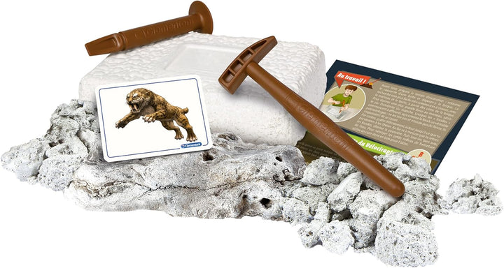 Juego Didáctico Fósiles Smilodon Para Niños