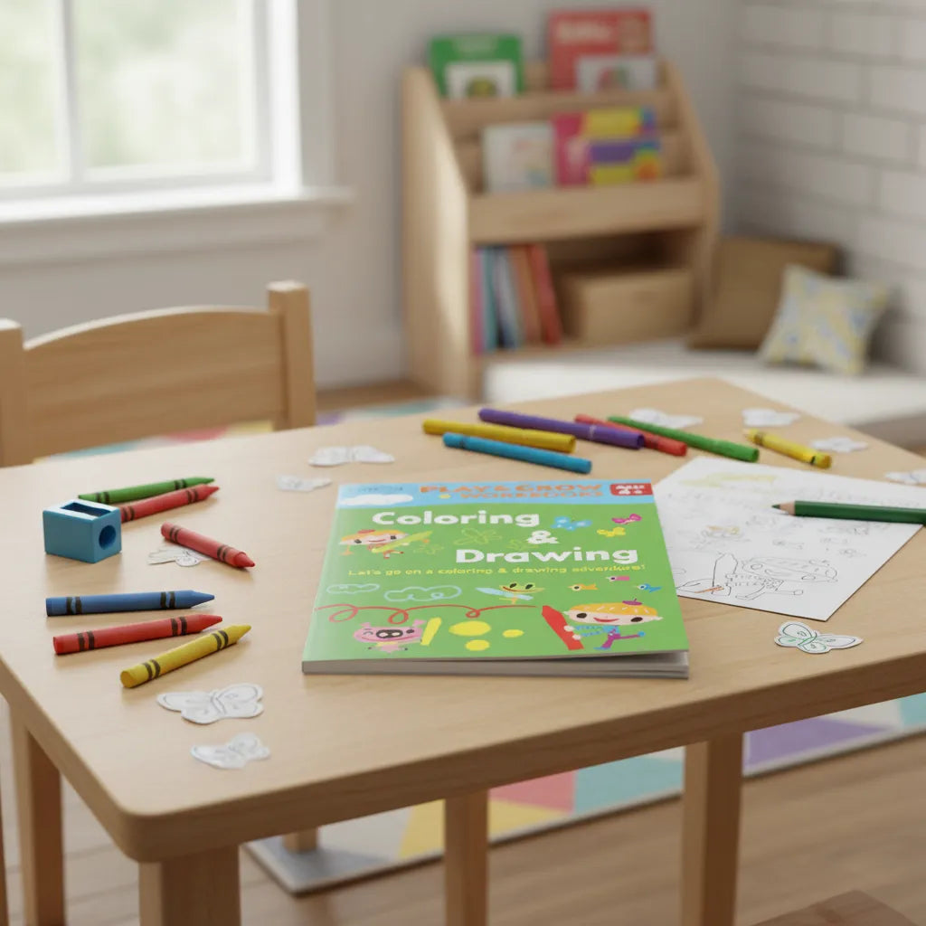 Libro Kumon Play and grow coloring and drawing Para Niños