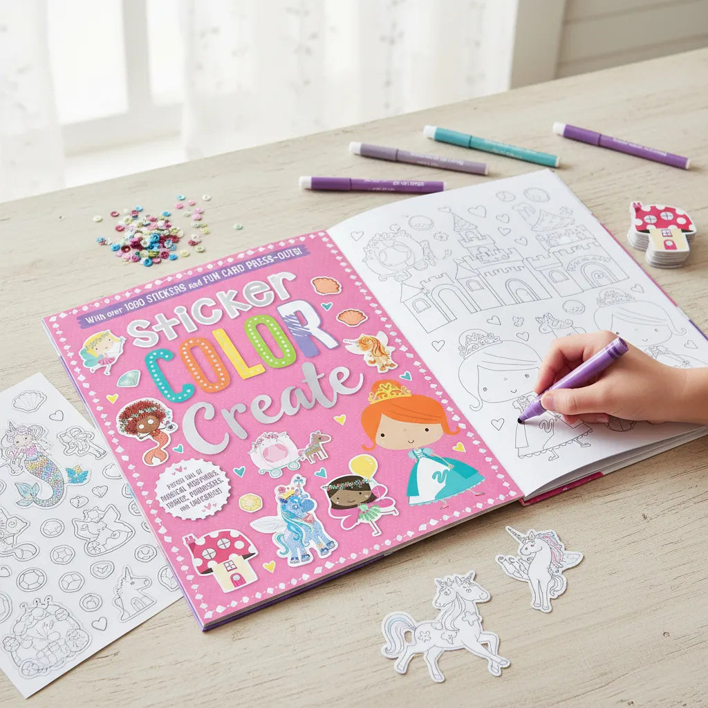 Libro De Actividades Sticker Color Create