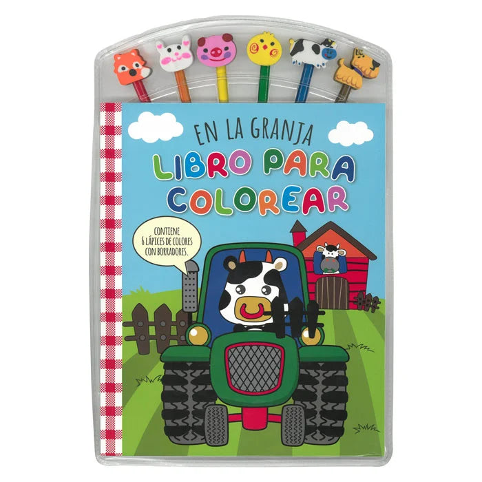 Libro De Colorear En La Granja Con Colores Para Niños