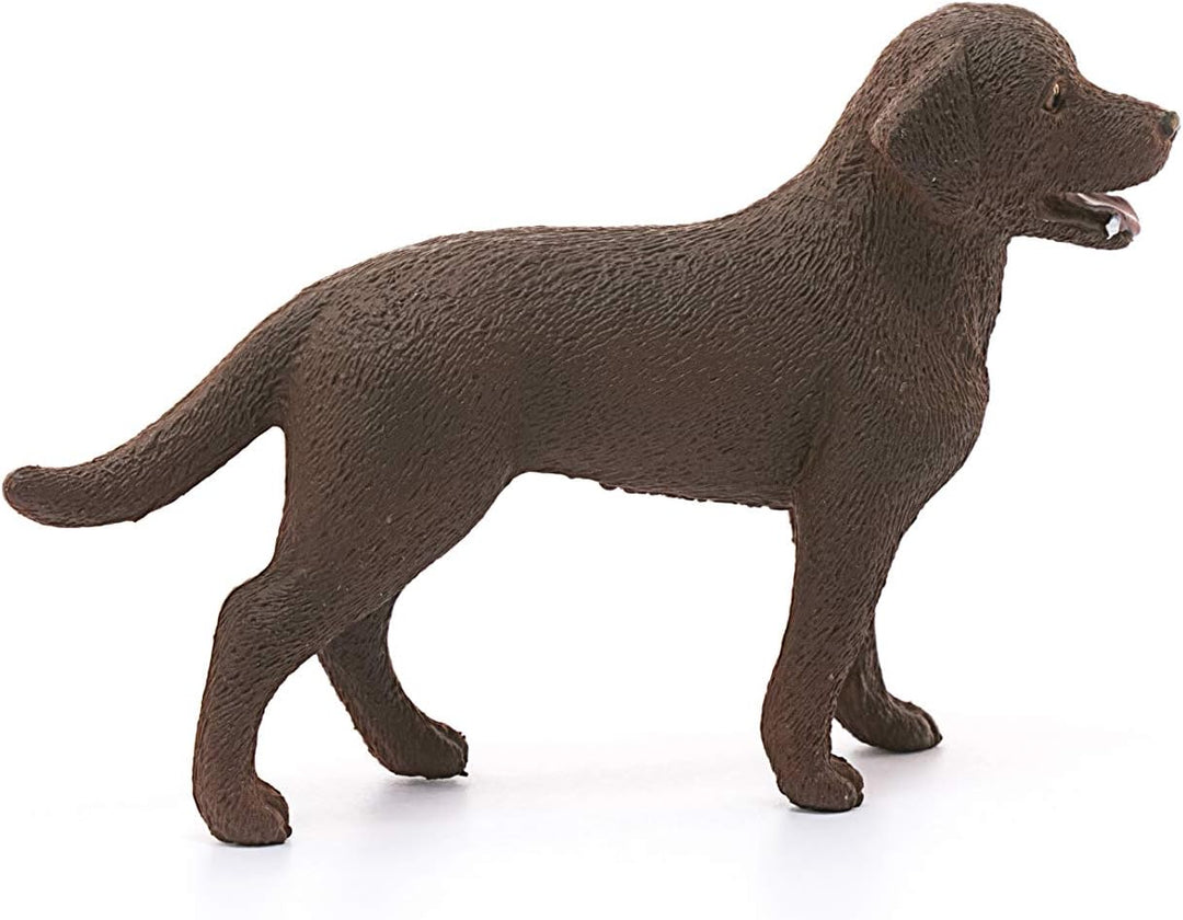 Figura Perro Labrador Retriever Pintado A Mano