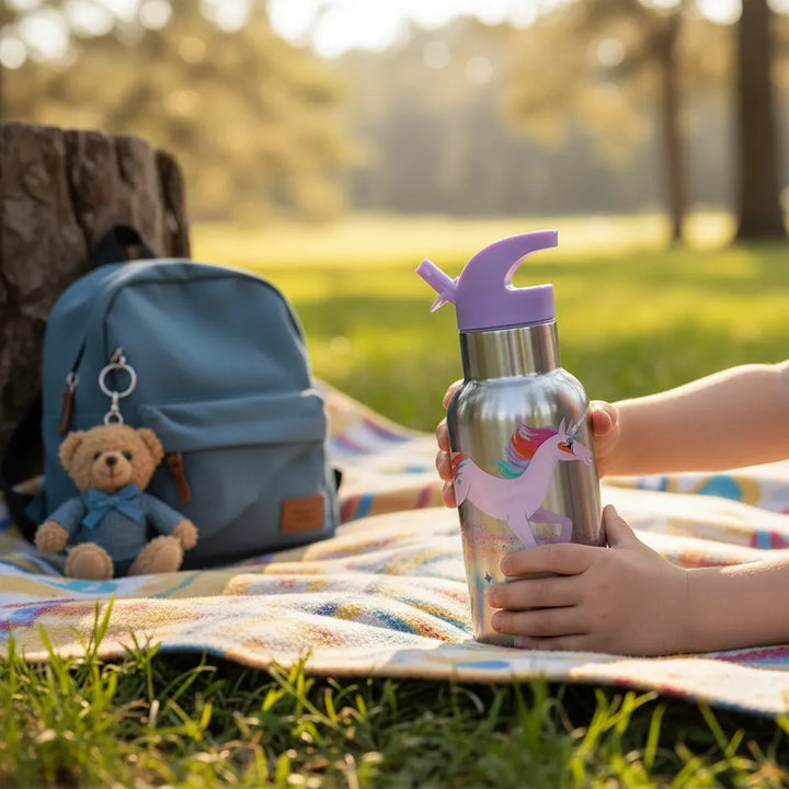 ermo De Acero Inoxidable Unicornio Para Niños