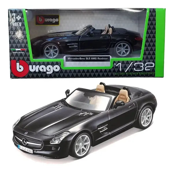 Carro A Escala 1/32 Mercedes-benz Sls Amg Roadster Negro