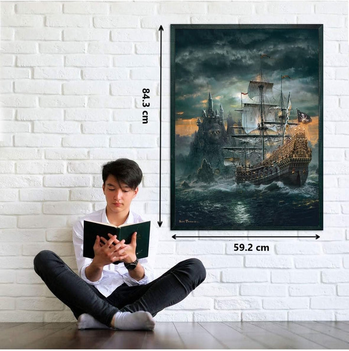 Rompecabezas Adultos 1500 Piezas Barco Pirata