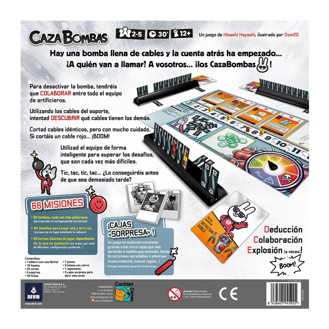 Juego De Mesas Caza Bombas Para Niños Adultos