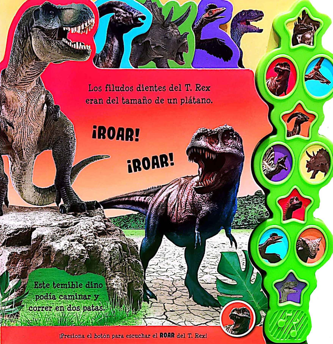 Libro 10 Sonidos Dinosaurios Niños