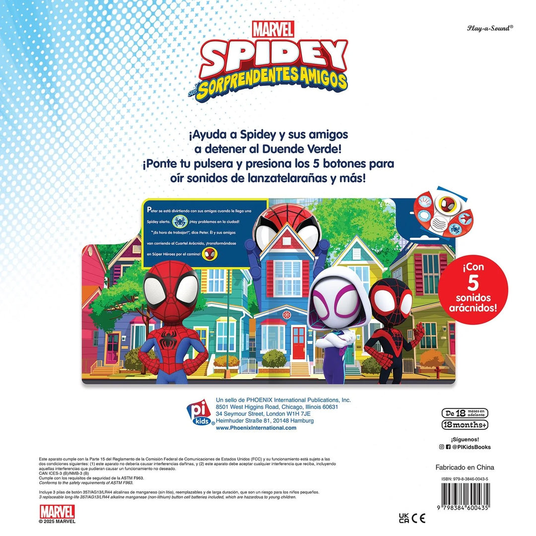 Libro Spidey Y Sus Sorprendentes Amigos Con Sonidos Niños