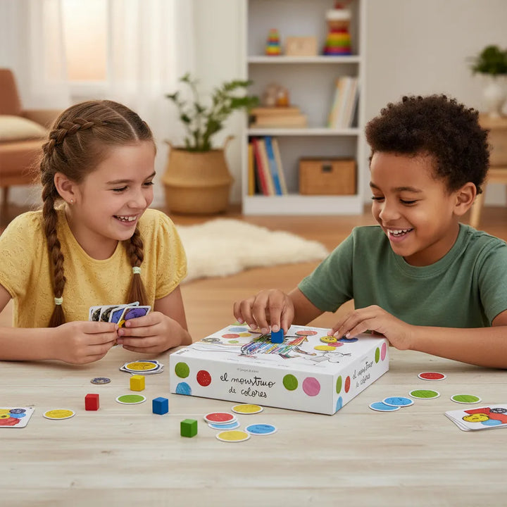 Juego De Mesa El Monstruo De Colores Para Niños Familia