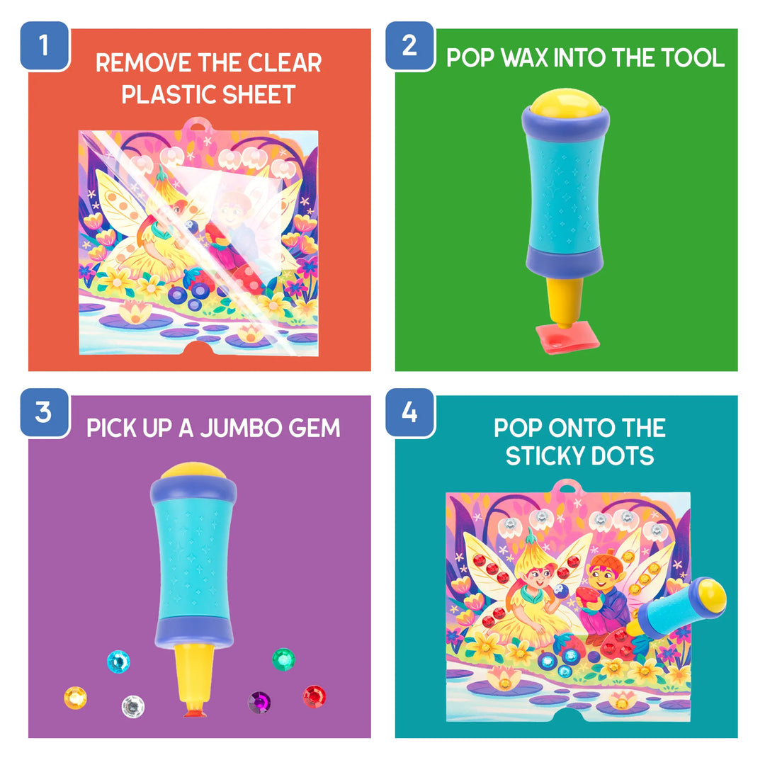 Juego Didáctico creativo Gemas Jumbo para Niños