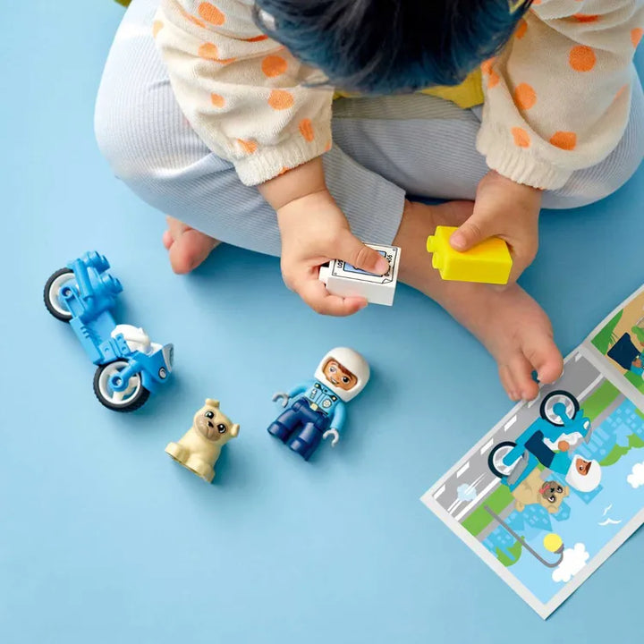 Juego Lego Moto De Policía 5 Piezas  Niños