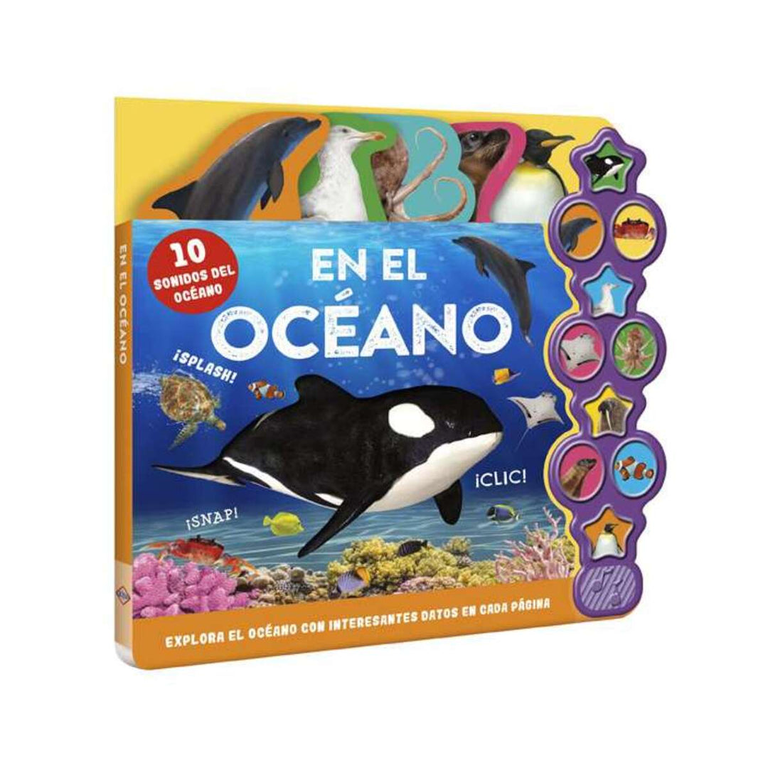 Libro Sonidos Océano 10 Animales Marinos Niños