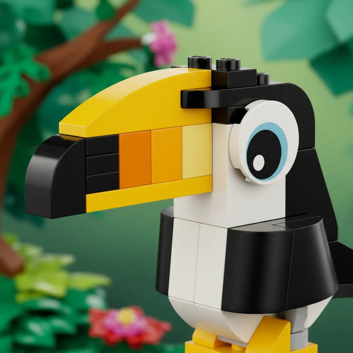 Lego 3 En 1 Tucán Tropical 59 Piezas Para Niños