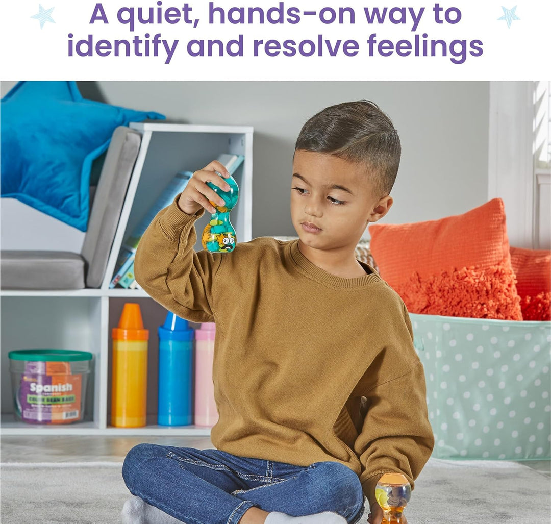 Juego Botellas Sensorial Emocional Para Niños