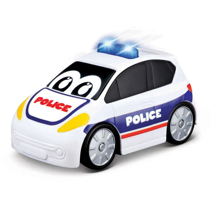 Carro de policía con luces y sonidos bebés