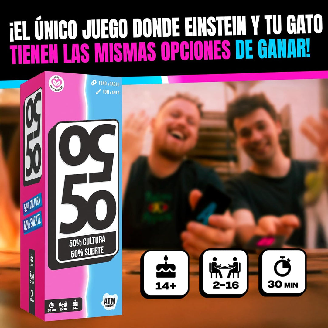 Juego De Mesa De Ingenio Y Estrategia 50/50 Niños Familia