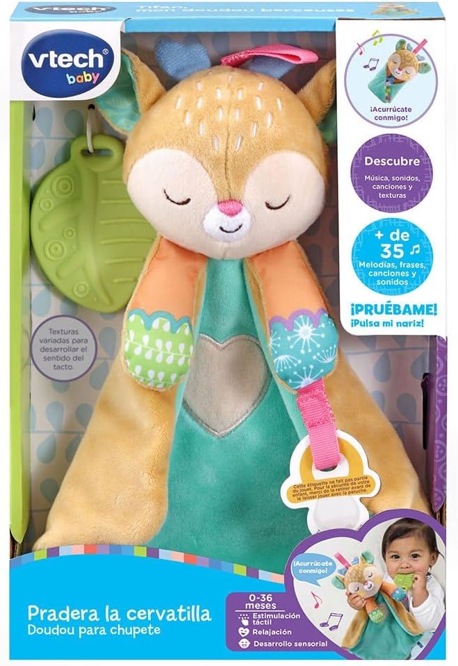 Peluche Cervatilla Con Luz Y Chupete Para Bebés