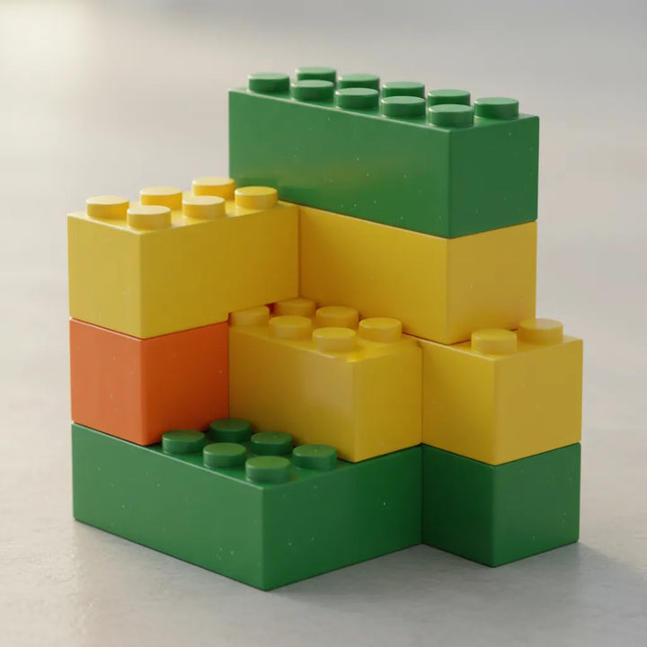 Juego Mega Bloques Construcción 47 Piezas Para Niños