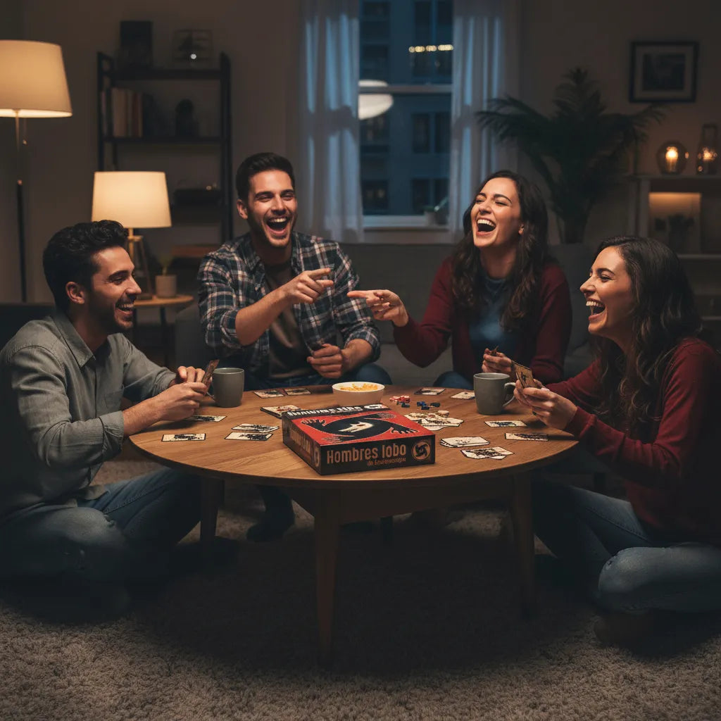 Juego De Mesa Hombres Lobo De Castro Negro
