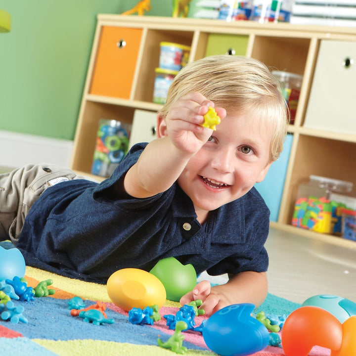Juego Didáctico Clasificador De Dinosaurios Para Niños