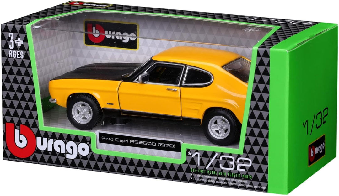 Carro Coleccionable A Escala 1:32 Ford Capri Rs2600 Amarillo