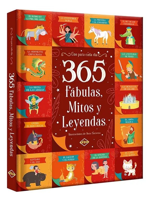 Libro 365 Fábulas, Mitos Y Leyendas Niños