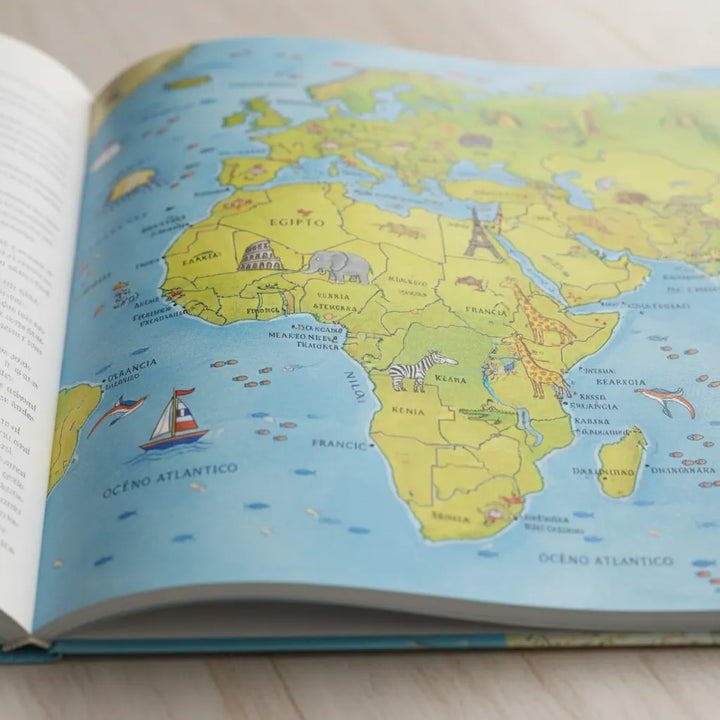 Libro Didáctico Atlas Ilustrado Usbone Para Niños