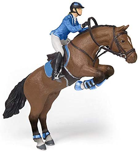 Juguete Figura De Caballo Y Jinete Salto Niños