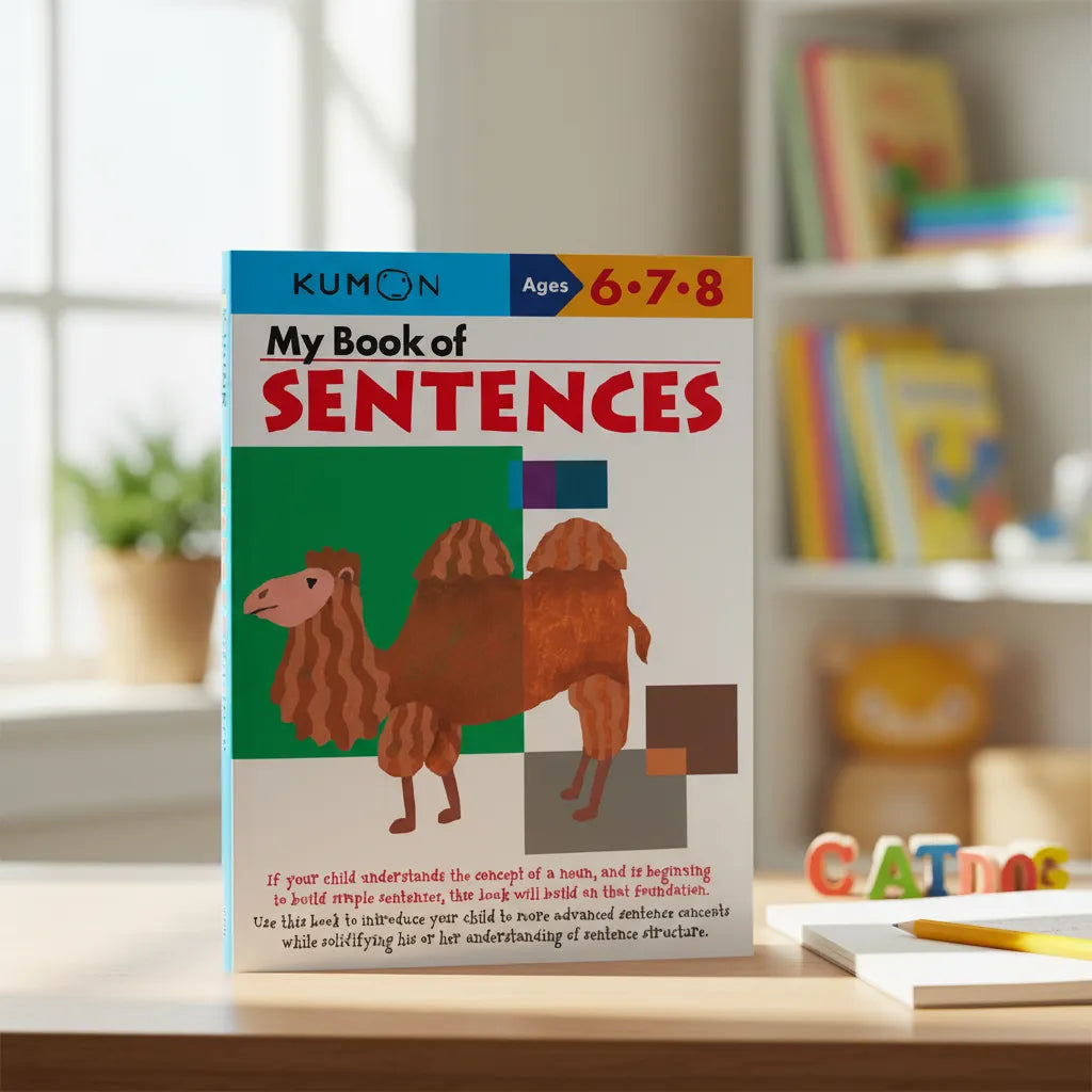 Libro Kumon My book of sentences para niños niñas