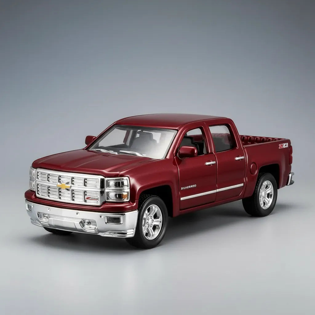 Carros Coleccionable 1:36 Chevrolet Silverado 1500 Rojo