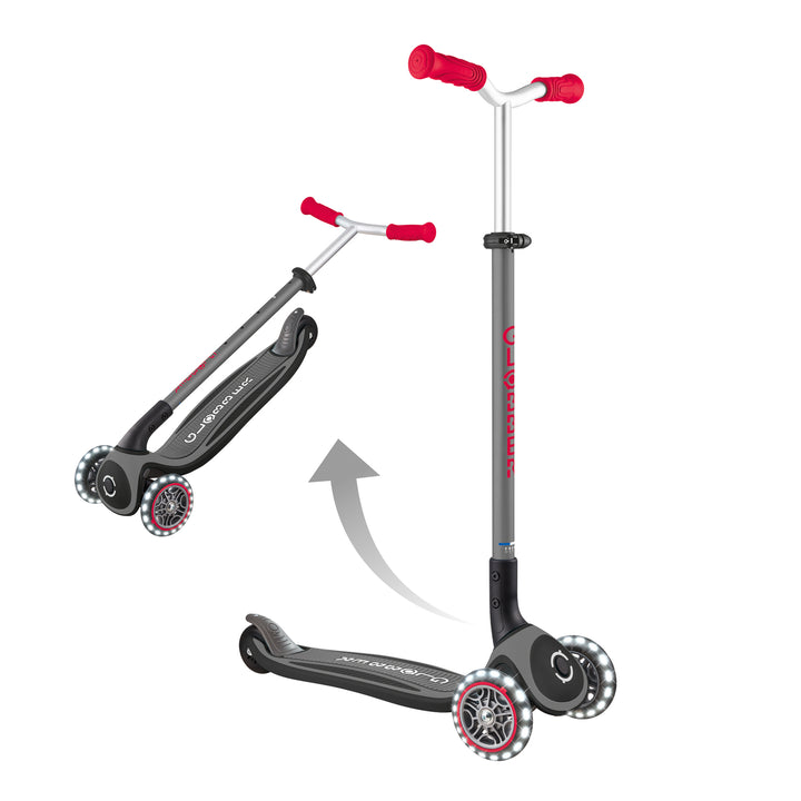 Patineta Master Lights Plegable Ajustable Para Niños
