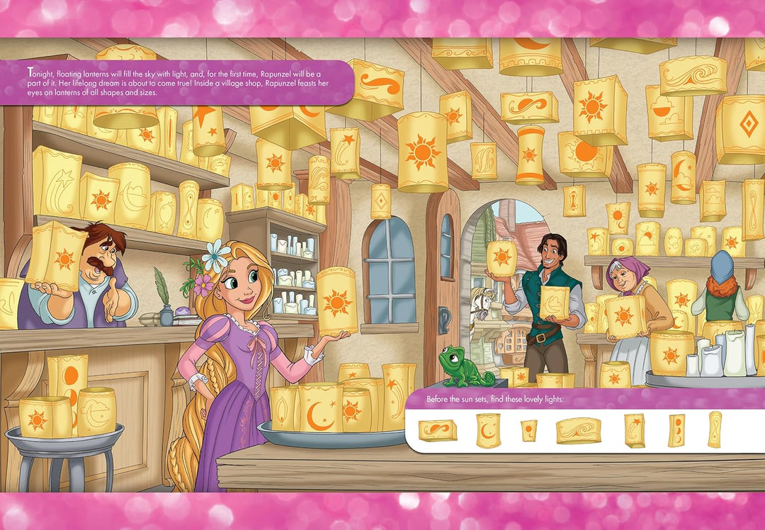 Libro Didáctico Busca Y Encuentra Princesas 3d Para Niños