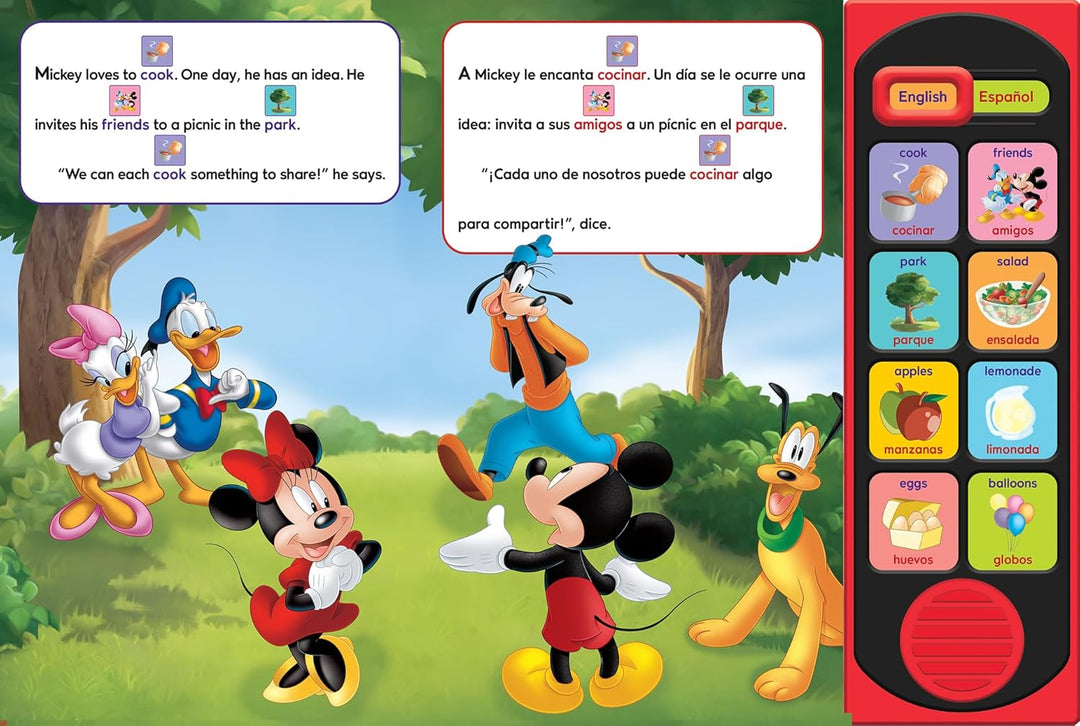Libro Mickey: ¡un Pícnic Con Amigos! Niños