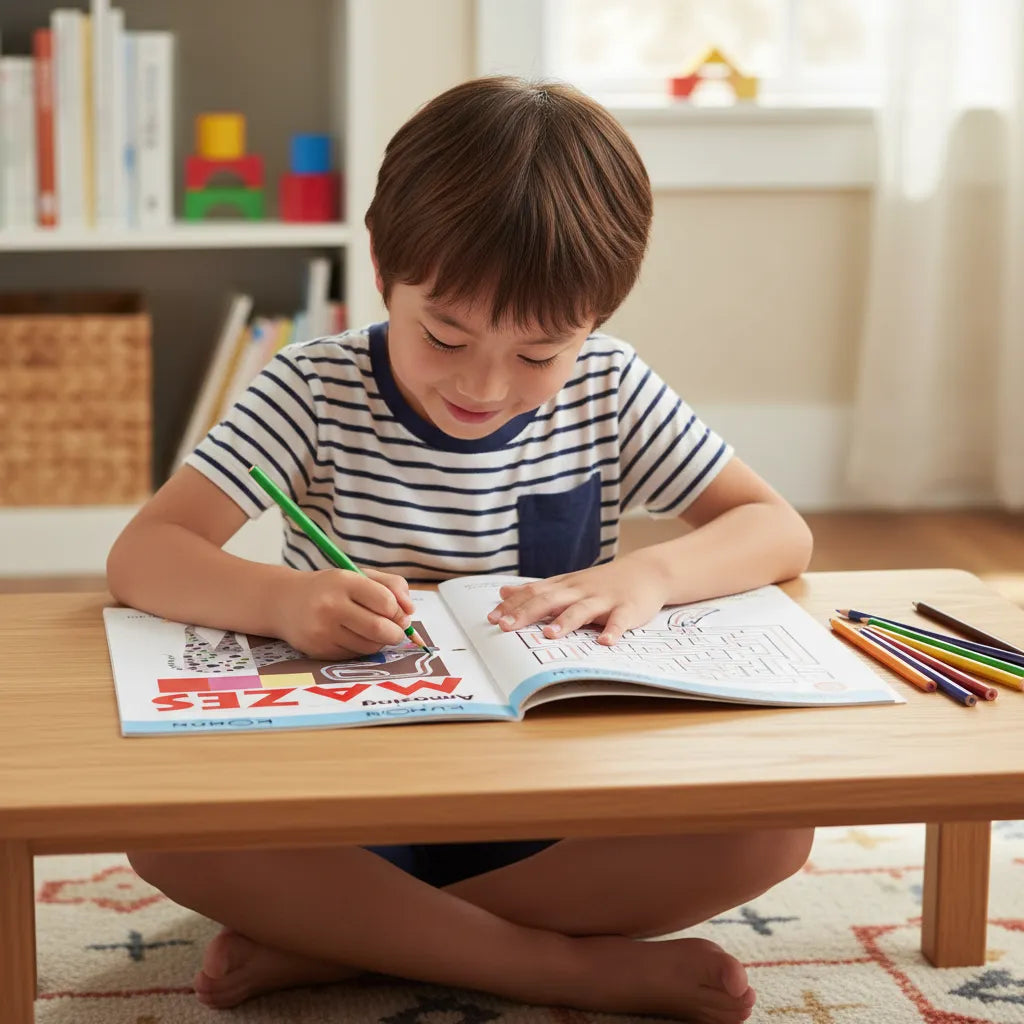 Libro didáctico Kumon Amazing Mazes para niños