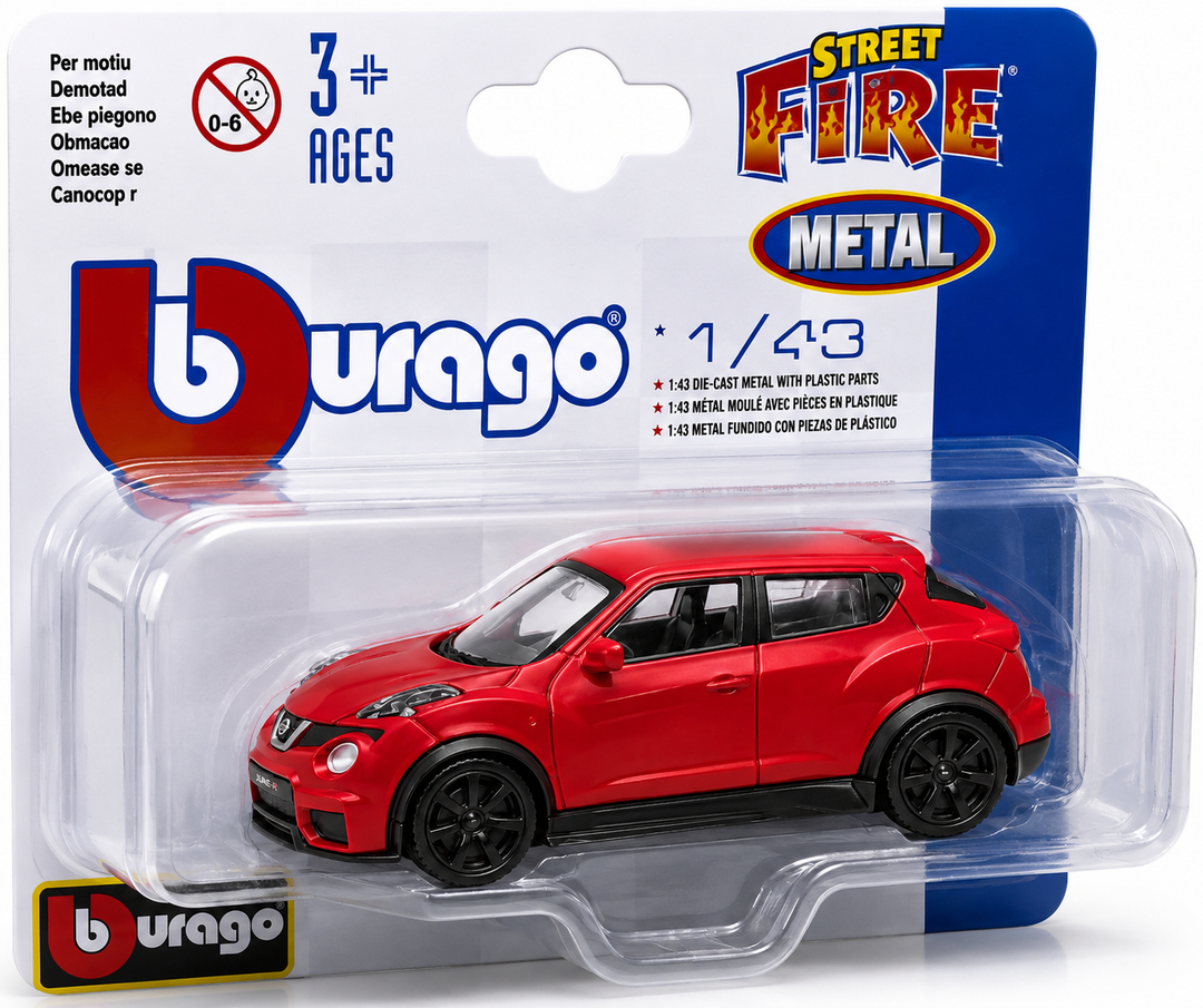 Carro Coleccionable Bburago A Escala 1:43 Juke-r Rojo