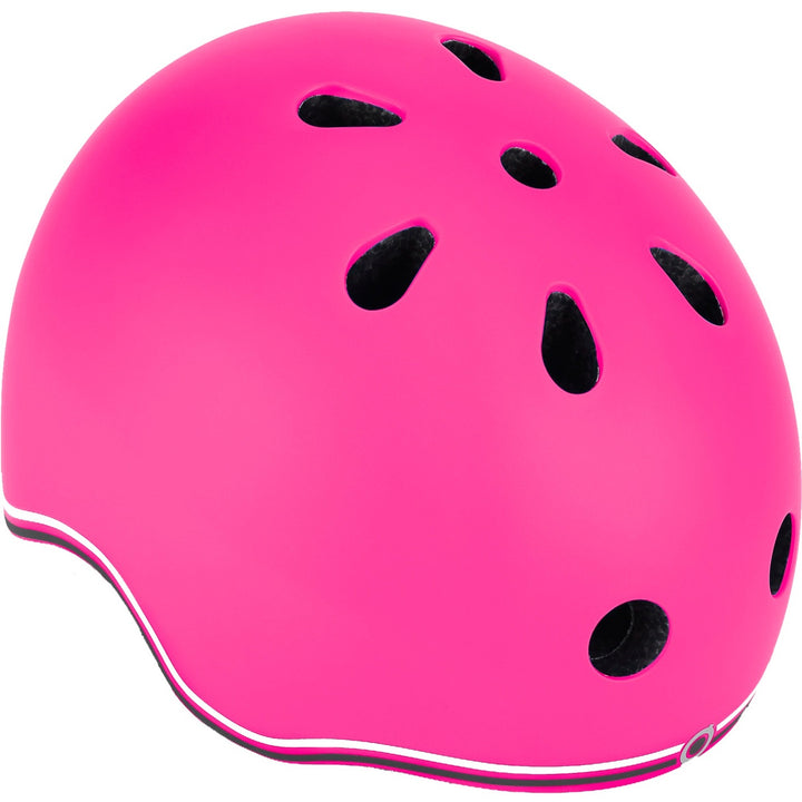 Casco Protector Niños Con Luz Led Ajustable rosado