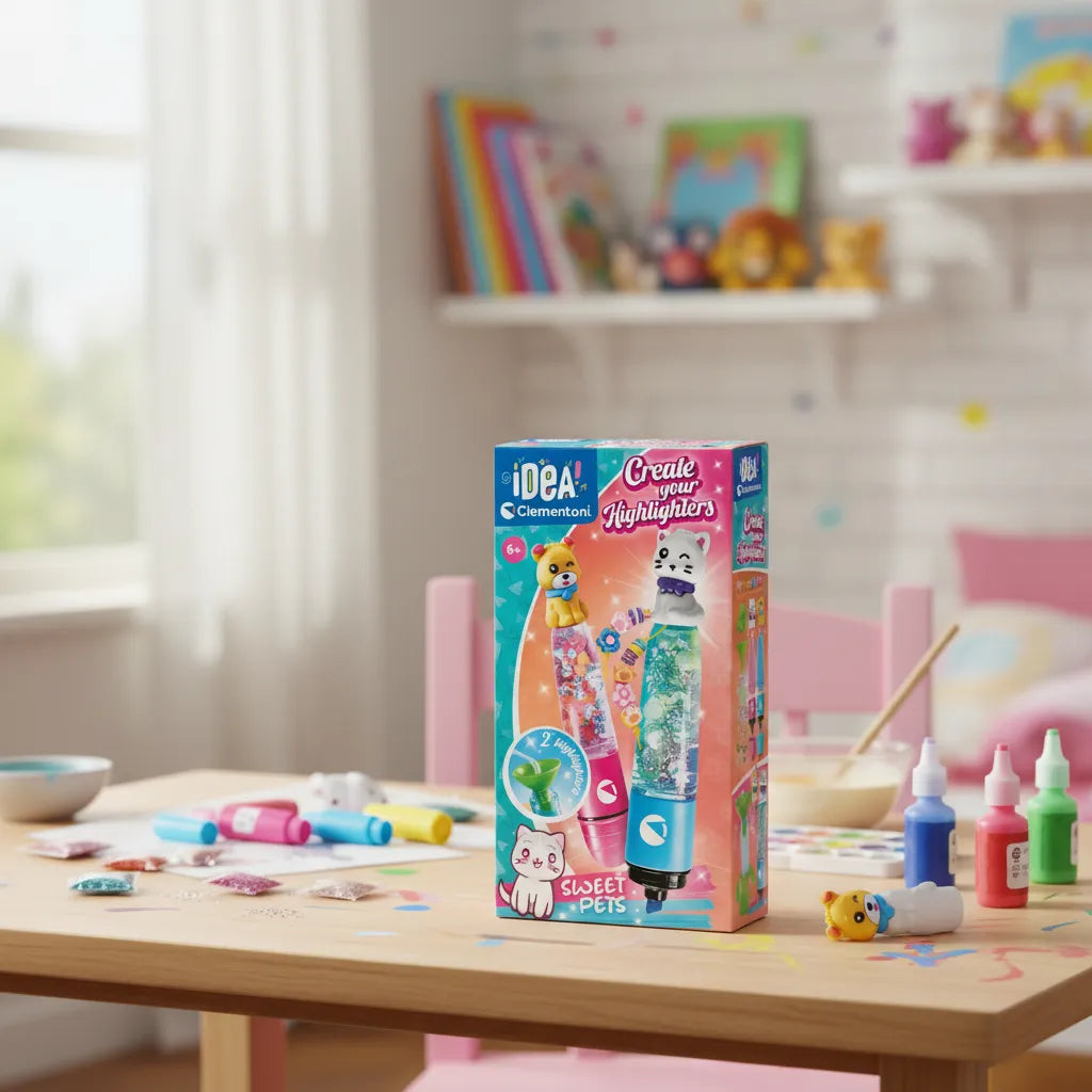 Juego Kit Crea Resaltadores Animales Fantásticos Para Niños