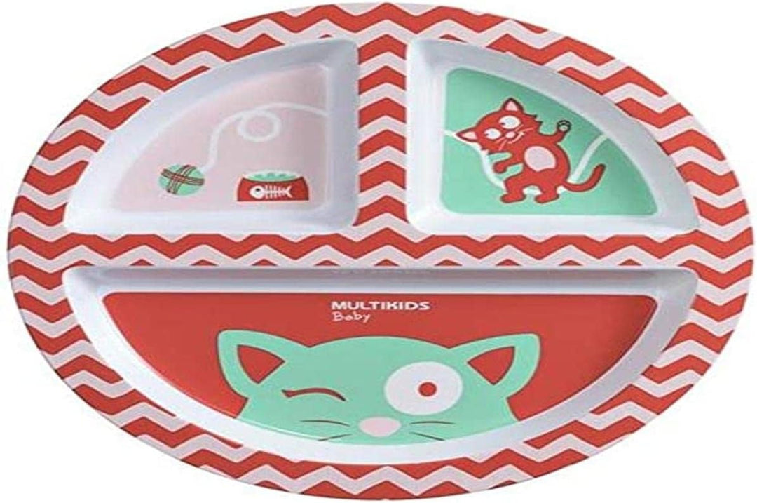 Plato De Comida Con 3 Separadores Niñas