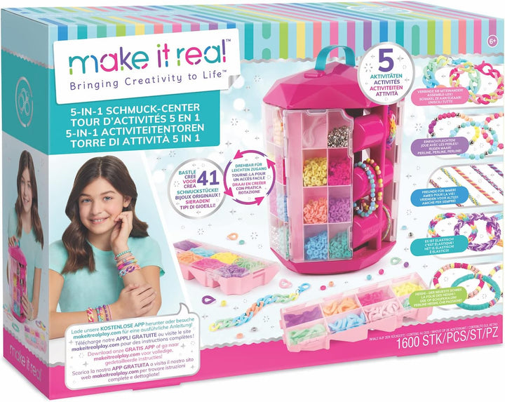 Set Torre Pulseras 5 En 1 Creatividad Niñas