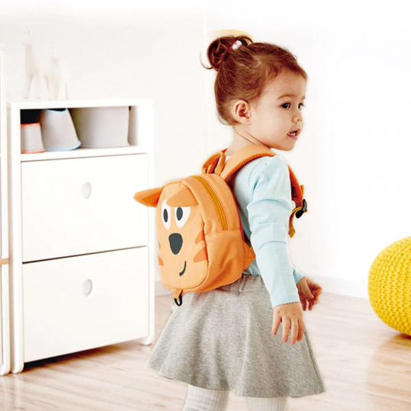 Juego Mochila Infantil Tigre Y Correa Para Niños