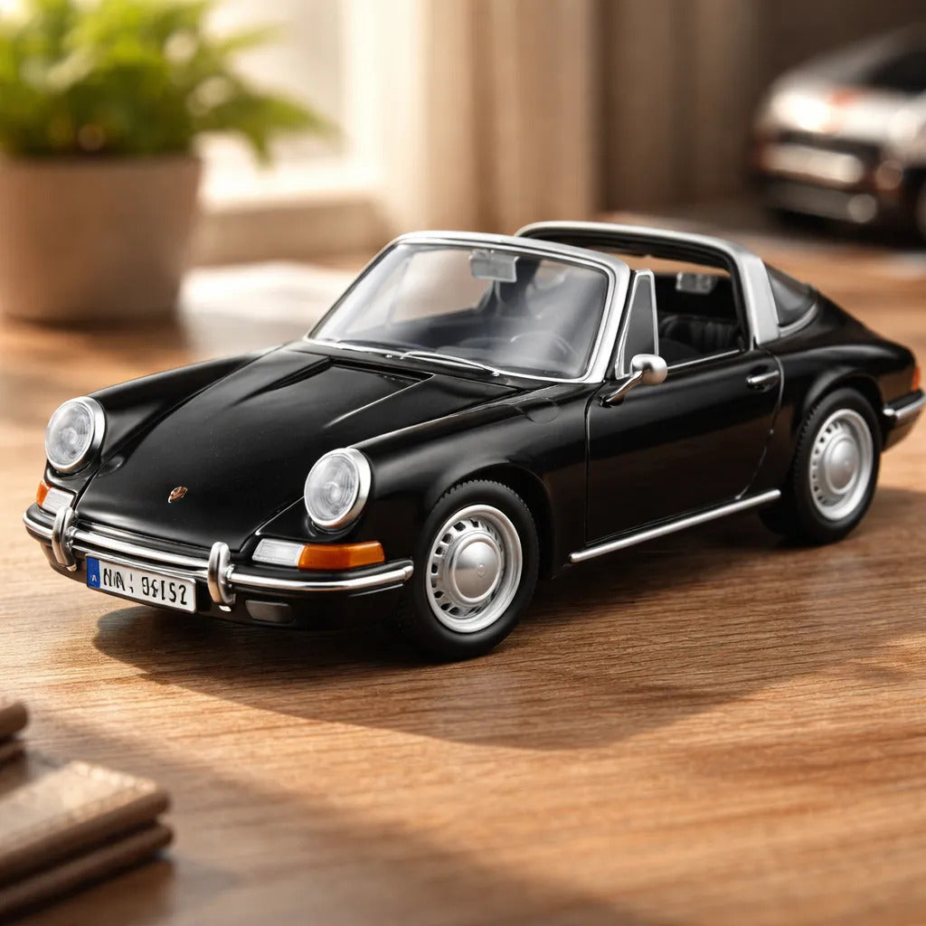 Carro Coleccionable A Escala 1:32 Porche 911 1967 Negro