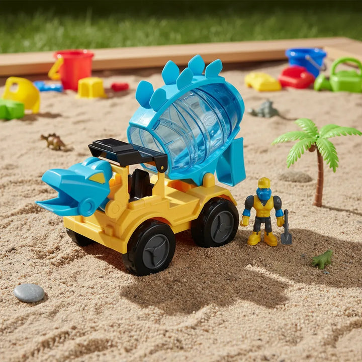 Camión de juguete dino Stegosaurus