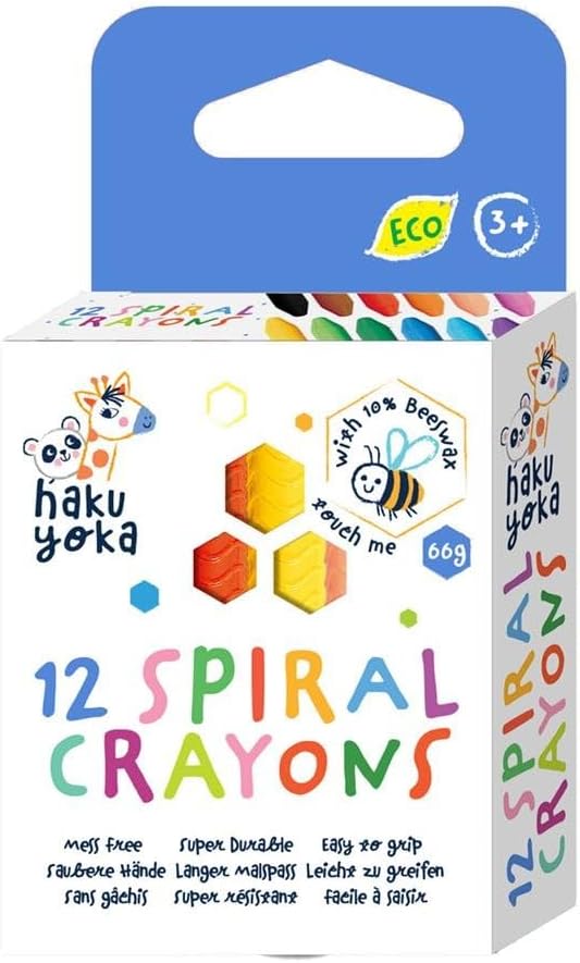Crayones Espiral 12 Colores Para Niños