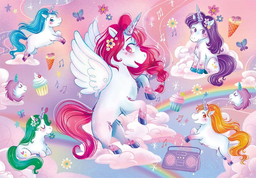 Rompecabezas 20 Piezas Unicornios Para Niños