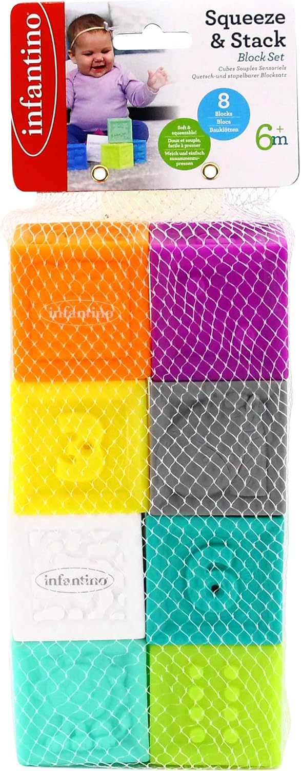 Set 8 Cubos Sensoriales Colores Y Texturas Bebé