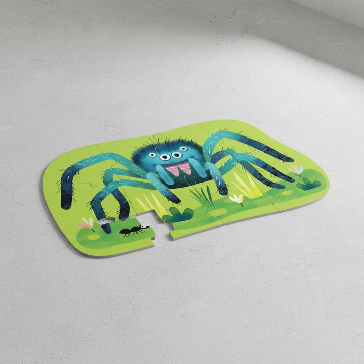 Rompecabezas de araña Divertida 12 Piezas Para Niños