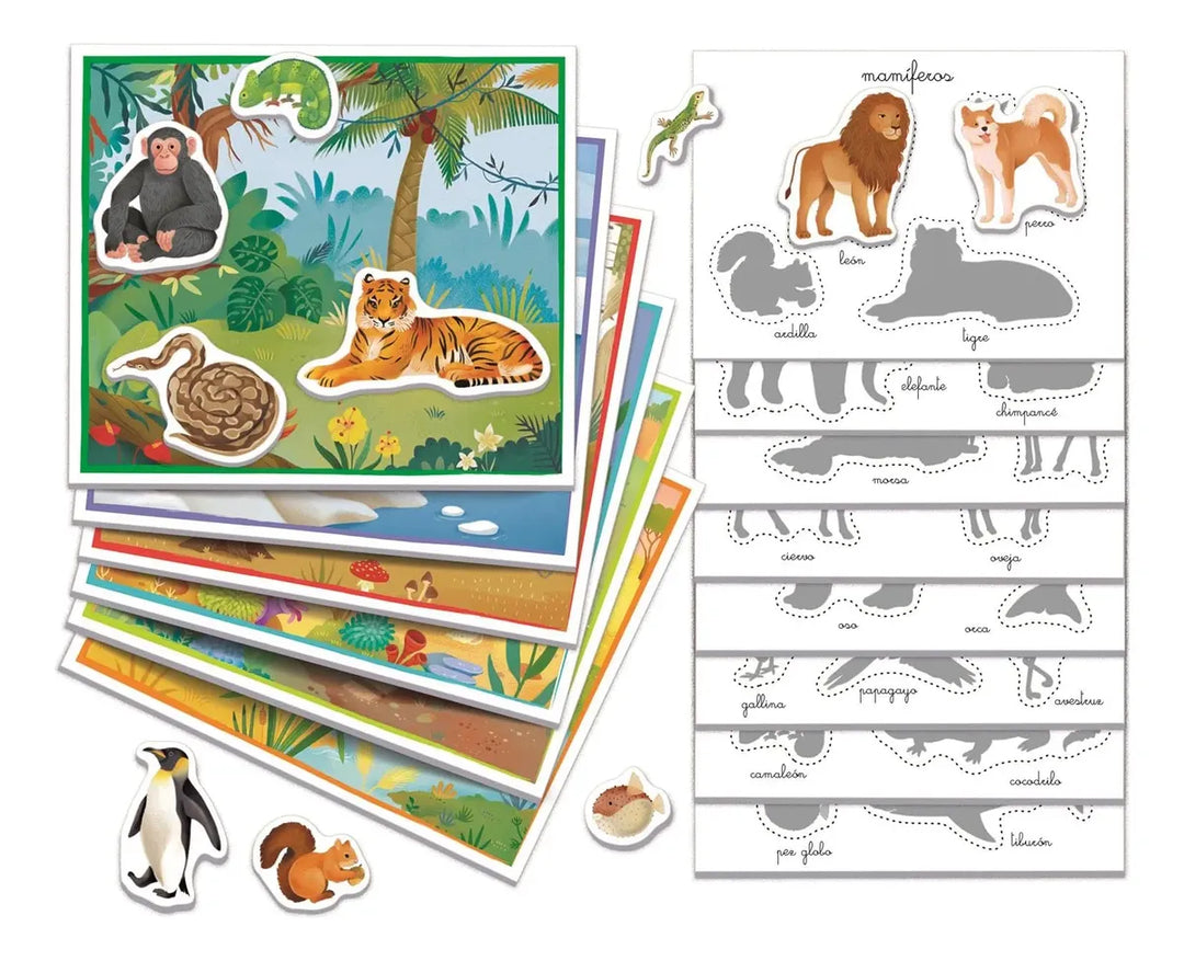 Juego Didáctico Habitad Los Animales Para Niños